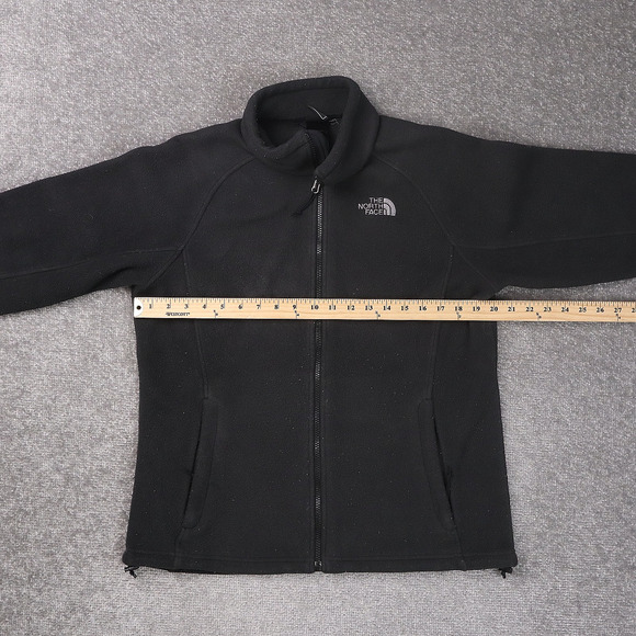 The North Face Womens Fleece Large Black Long Sleeve Full Zip Collared Jacket - Picture 4 of 11